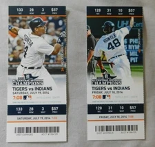 2014 Detroit Tigers Ticket Stub Pick One - unused Season Ticket