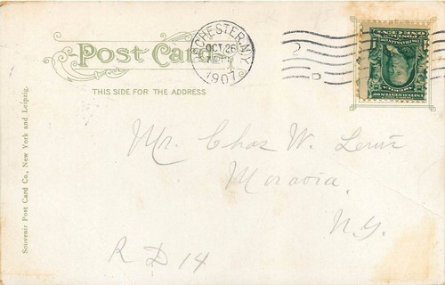Postal Ontario Beach Ontario Hotel Nueva York NY pm 1907 - Imagen 2 de 2