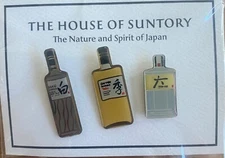 House of Suntory Japanese Whisky Enamel Lapel Pins -Rare - Haku, Suntory, Roku
