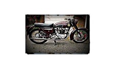 1957 ariel huntmaster Bike Motorcycle A4 Photo Poster