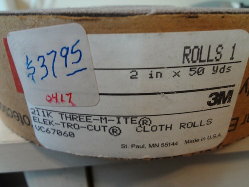 3M 211K Three-M-Ite Elek-Tro-Cut Cloth Rolls VC67060 2 Inch x 50 yards - 1 roll - Picture 3 of 3
