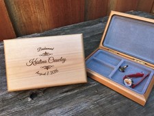 Engraved Jewelry Box Personalized Bridesmaid Gifts Bridal Party Keepsake Box ETY