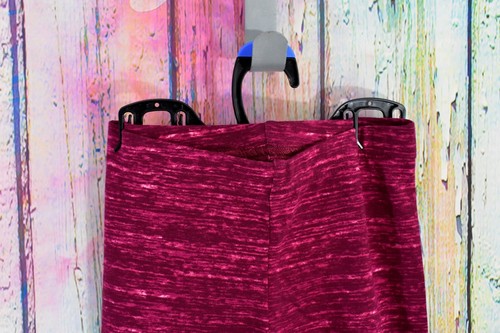 Girls Old Navy Built-In Tough Full-Length Leggings Multi Size Crimson Cranberry - Picture 2 of 7
