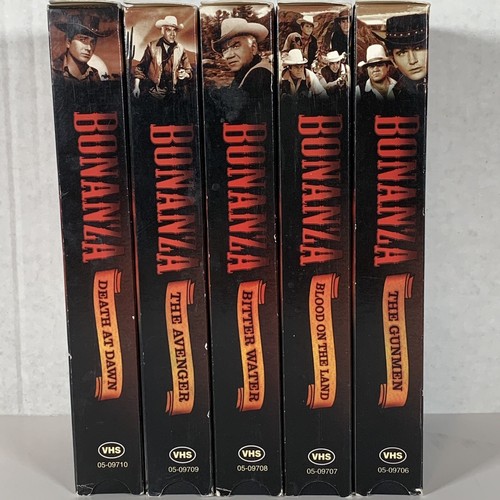Bonanza Western TV Classics Collector's Series VHS 5 Tape Set 1998 Gunmen Land - Picture 2 of 6