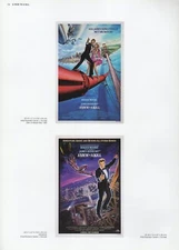 2002 Vintage JAMES BOND 007 "A VIEW TO A KILL" USA MINI POSTERS Art Lithograph
