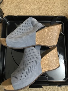 Size 9.5 Marina Luna Comfort Leather Wedge Sandal Made in Italy | eBay