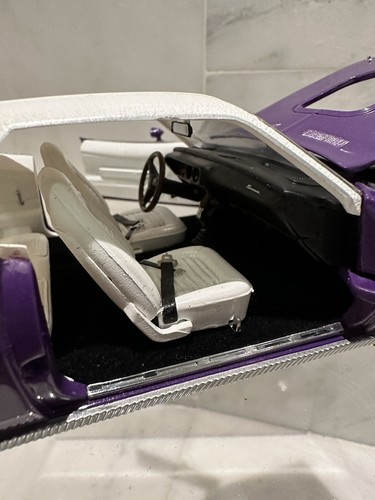 Vintage Franklin Mint 1970 Plymouth Hemi’ Cuda Purple w/White (Never Displayed) - Picture 8 of 18