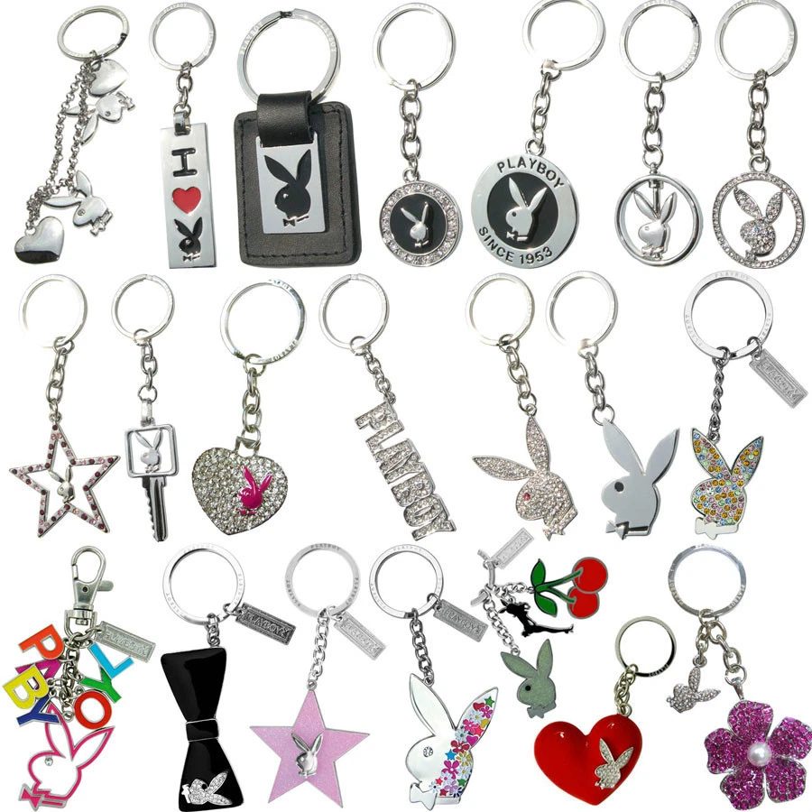 PLAYBOY SCHLÜSSELANHÄNGER - keyring - glitter - bunny - Original - OVP