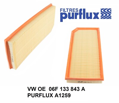 AIR FILTER Fits Audi TT A3 Volkswagen Passat Eos GTI Jetta PURFLUX OEM