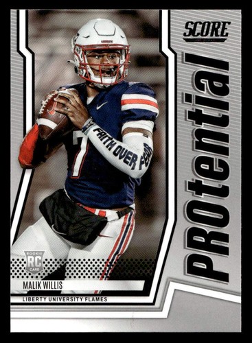 2022 Score #P-MW PROtential Malik Willis Liberty Flames Rookie Card RC