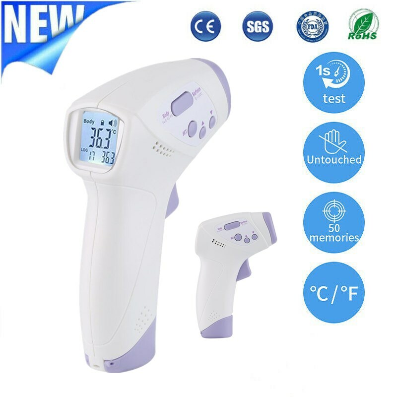 Thermometre Frontal Digitale Infrarouge Bebe Adulte Corps Sans Np Ebay