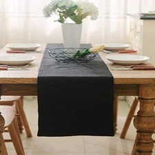 2 Piece Fabric in 1 Dinning Table Runner 12 x 72 Inches Farmhouse Kitchen Cof...