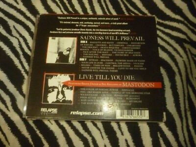 Sadness Will Prevail / Today Is The Day CD - Very Good Condition