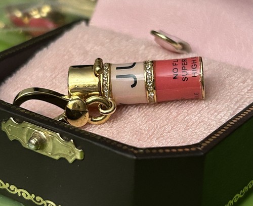 New Juicy Couture Hairspray Charm 4 Bracelet Or Necklace B/box - Picture 3 of 5