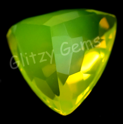Natural Neon Yellow Opal 13.25 Ct Certified Untreated Rare Loose