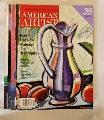 American Artist Magazines 1992,  4 issues Pastels , Oils, Tempura I08D