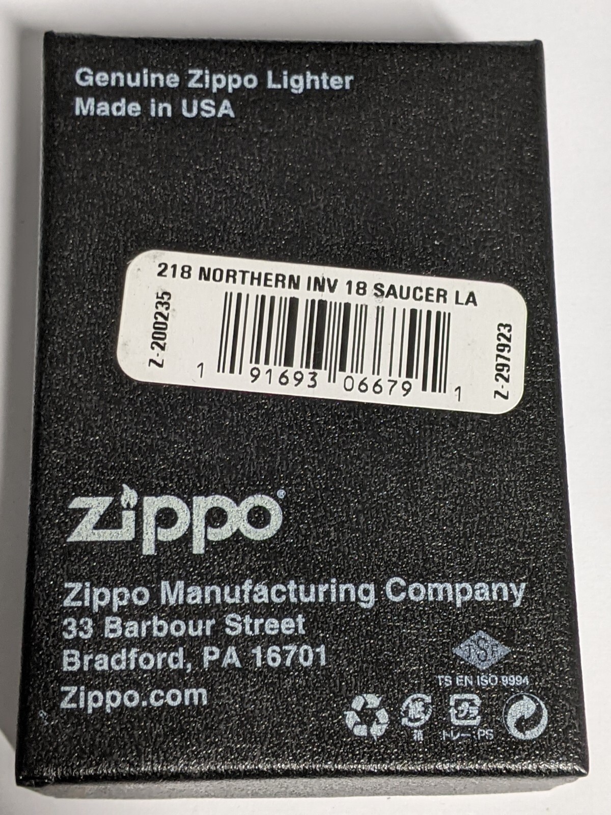 ZIPPO 2018 NORTHERN INVASION 18 SAUCER CONCERT LIGHTER SEALED IN BOX #8