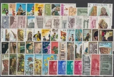 SPAIN - ESPAÑA - YEAR 1974 COMPLETE YEAR SET WITH ALL THE STAMPS