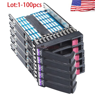 Lot HP 2.5 SAS SATA Tray Caddy 378343-002 Proliant ML370 DL380 DL580 DL360 G6 G7