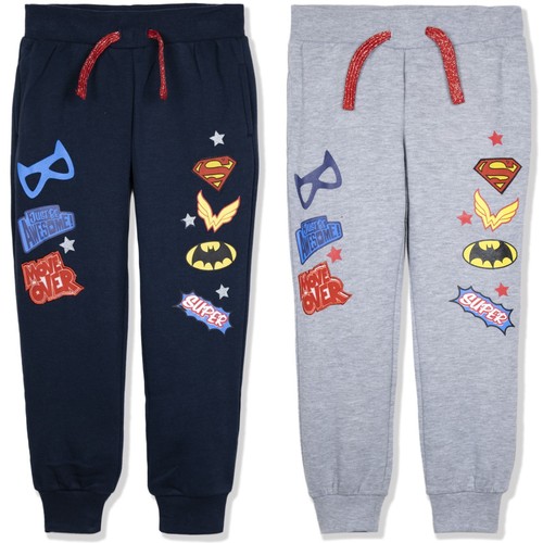 DC Superhero Niñas Pantalones chándal Pantalones Pantalones de caracteres  Polar 2-8 años | eBay