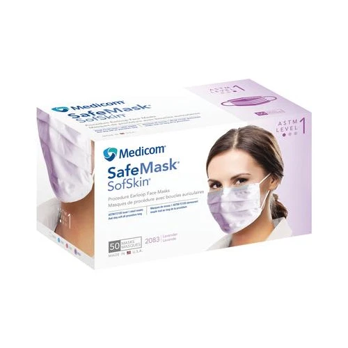 Medicom 2083 SafeMask Sofskin Earloop Face Masks ASTM 1 Lavender 50/Bx
Opens in a new window or tab