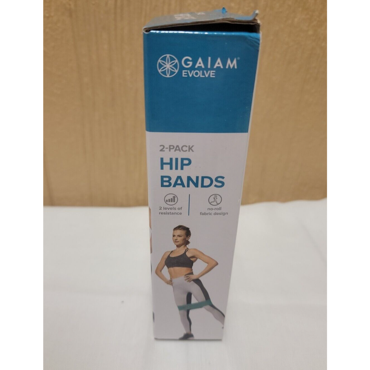 Gaiam Evolve Hip Bands 2-pack Non-Roll Fabric Design Exercise Guide Included
