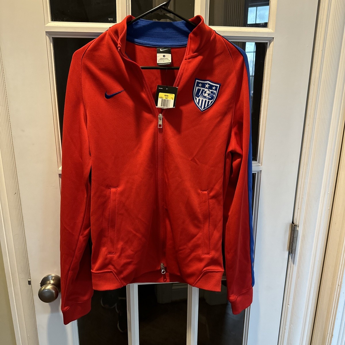 2014 Nike Team USA Fleece Track Jacket Soccer Red Men Small 2014