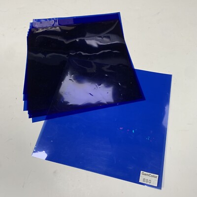 6'' G880 Daylight Blue Gam Color Filter 880 Gel (Source Four 4) lot of 9