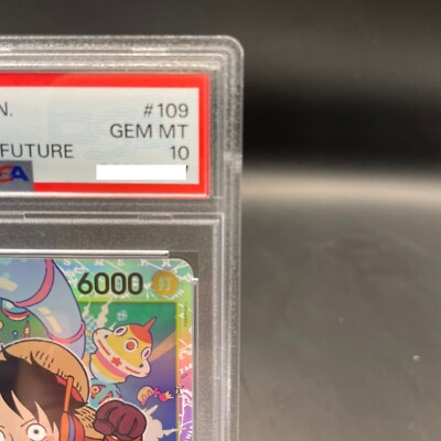 PSA 10 Monkey D. Luffy OP07-109 500 Years In The Future Japanese