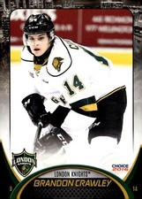 Brandon Crawley - 2015-16 London Knights Team Issued Card #03 - Rangers