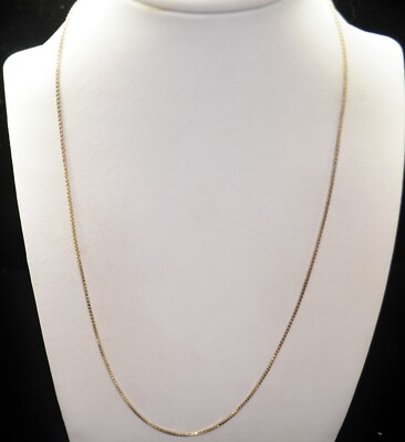 Sterling Silber Box Kette Halskette 24,0'' #FMC395