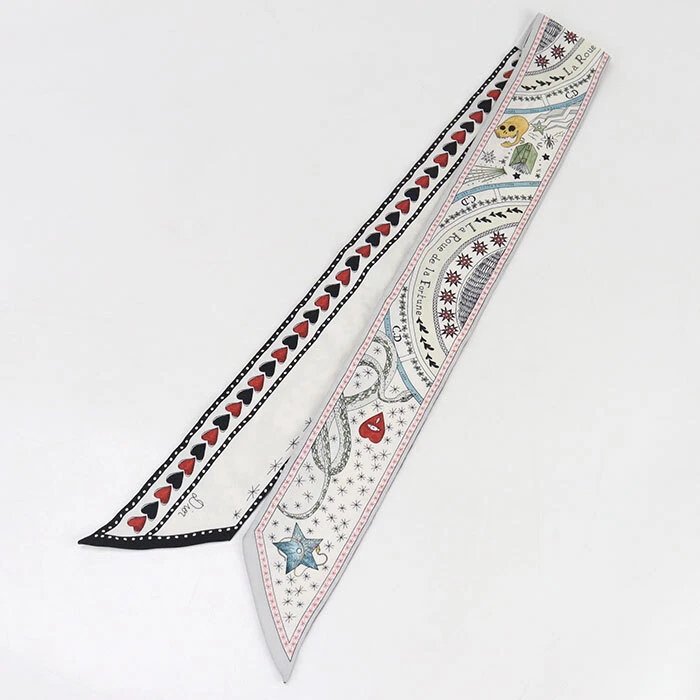 Foulard Dior / 100% soie blanche femme