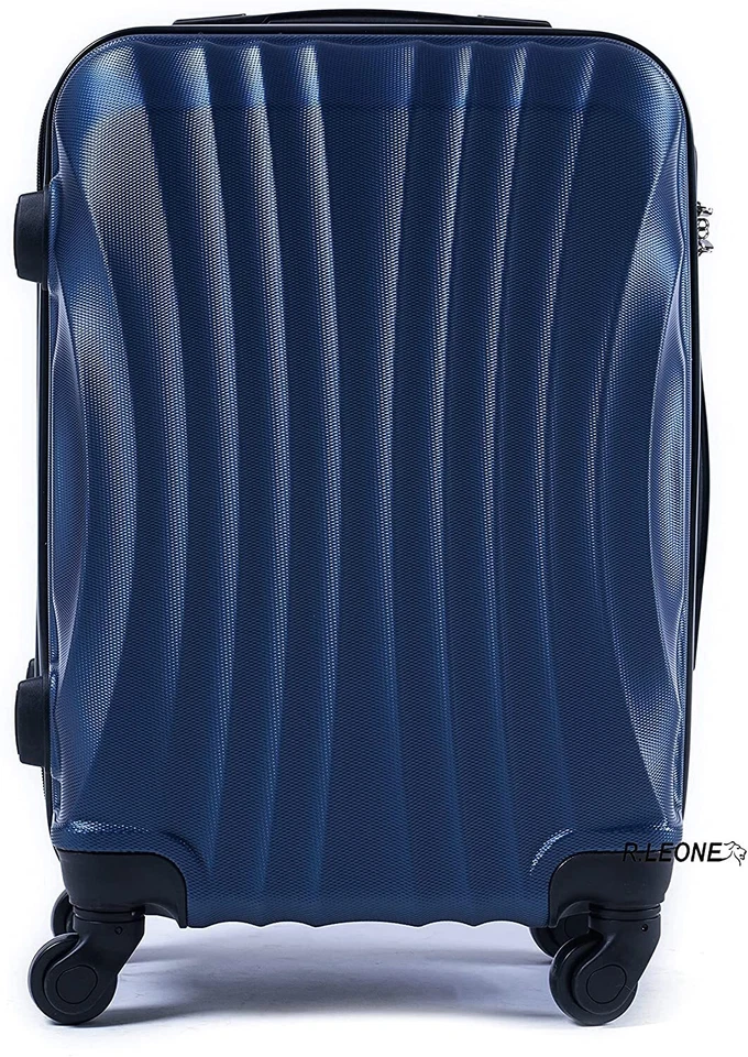 VALIGIA BAGAGLIO A MANO ADATTO RYANAIR 55x40x20 EASYJET 45X36X20 4 RUOTE 2037 - Immagine 3 di 4