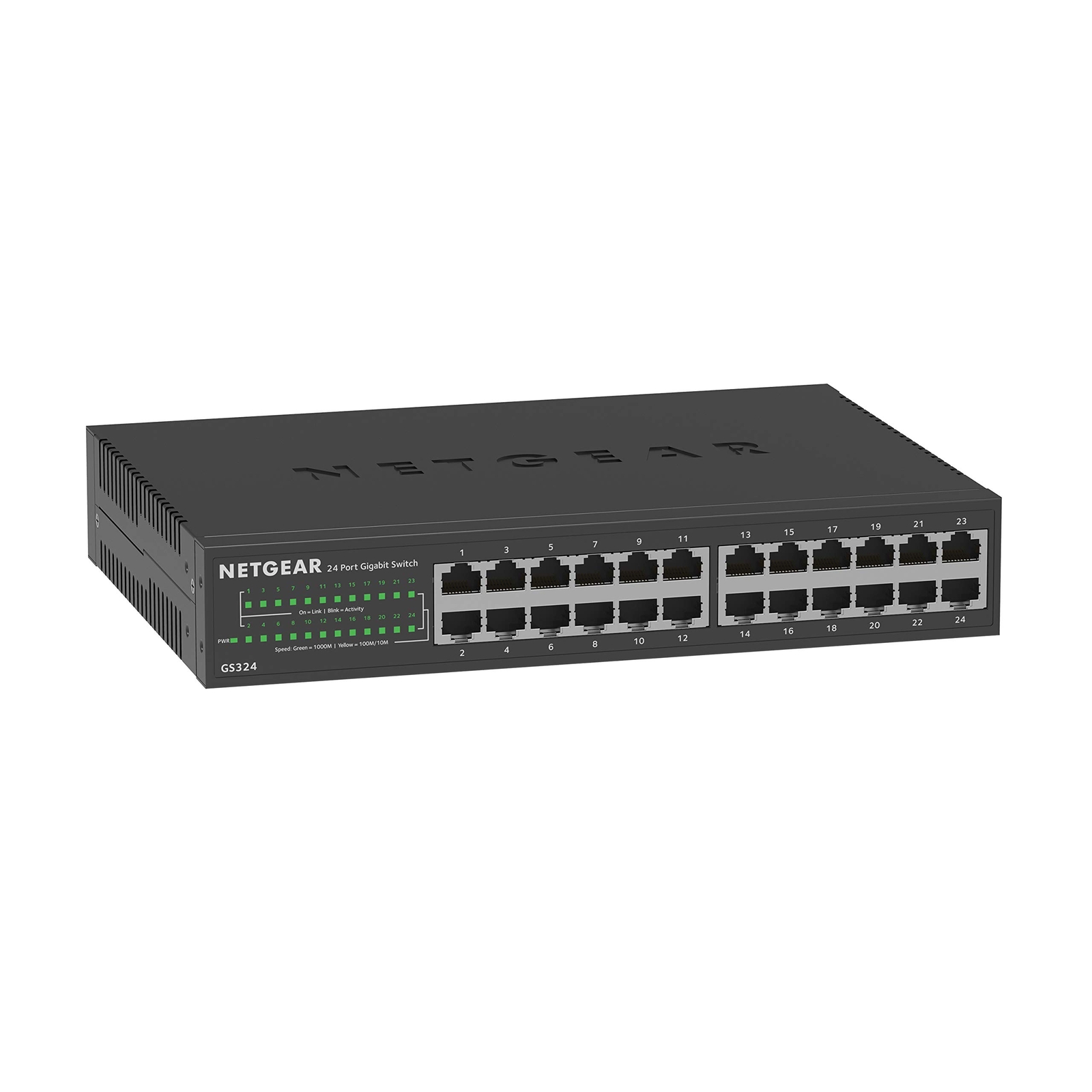Netgear Switch Rack NETGEAR 24 Port Gigabit Ethernet Unmanaged Switch Plug and Play Desktop ...