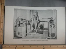 Rare Antique Orig VTG Paris 1891 Les Fontinettes Hydraulics Photogravure Print