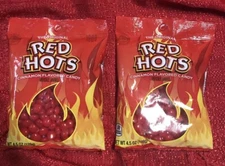 2 Bags Of Original RED HOTS Cinnamon Candy Nostalgic Retro-Vintage 4.5 oz Fresh