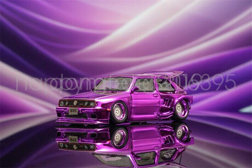 1:64 Liberty64 Golf Mk2 Chrome Diecast Model car New - Picture 12 of 13