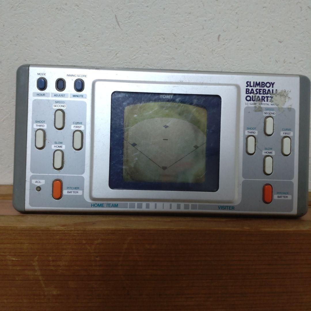 【ジャンク品】TOMY SLIMBOY BASEBALL QUARTZ ゲーム機 gamewatch Rare Item Mobile Lsii Game Tommy Slim Boy Baseball