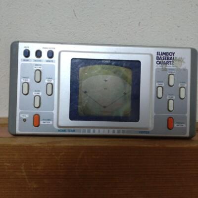 【ジャンク品】TOMY SLIMBOY BASEBALL QUARTZ ゲーム機 gamewatch Rare Item Mobile Lsii Game Tommy Slim Boy Baseball