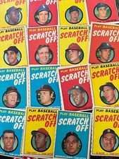 1970 Topps Scratch Offs STARS/COMMONS (EX/EXMT) NEW LISTING 224