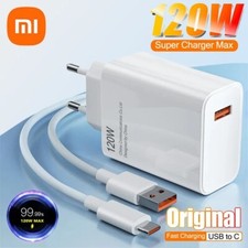 Xiaomi 120w Ultra Fast Charger Rapid Charging Type C USB Charging Cable Head