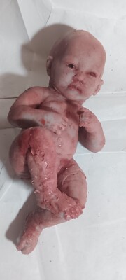 Horror movie prop silicone Dead baby gore goth freakshow weird Spooky Halloween 