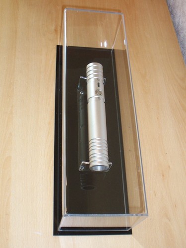 star wars lightsaber display case solid build unit dust cover , u v protection - Picture 9 of 9