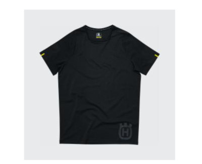 Husqvarna Progress Tee Black 3HS1966403/4/5 M/L/XL