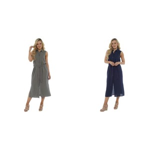 indigo roc linen dress