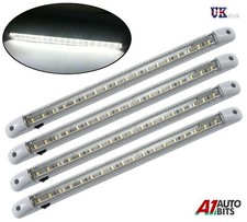 Led 12v Light Strip Bar X4 400mm Interior Car Van Bus Caravan On/Off Switch