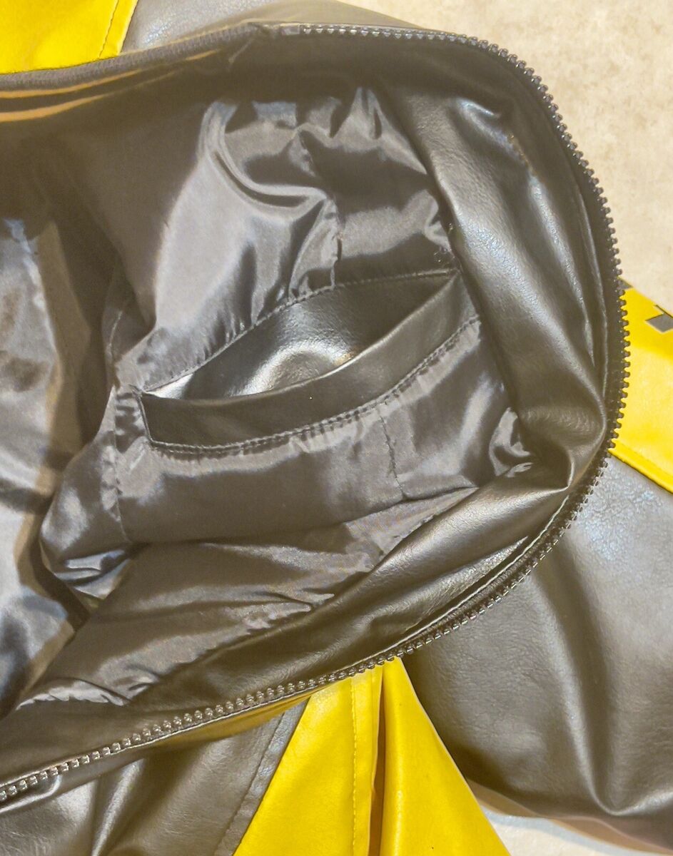 Steve & Barry Faux Leather Lucky 13 Race Team Jacket Size Steve & Barry Faux Leather Lucky 13 Race Team Jacket Size