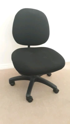 Black Gaslift Officeworks Office Desk Chair Swivel
