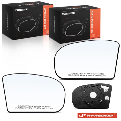 A-Premium Left & Right Mirror Glass Heated w/Power Adjust for Mercedes-Benz C230