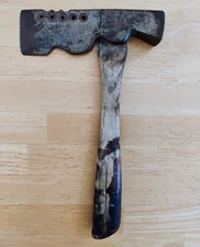 Vintage Plumb Roofing Hatchet Axe Lathing Shingle Waffle Hammer